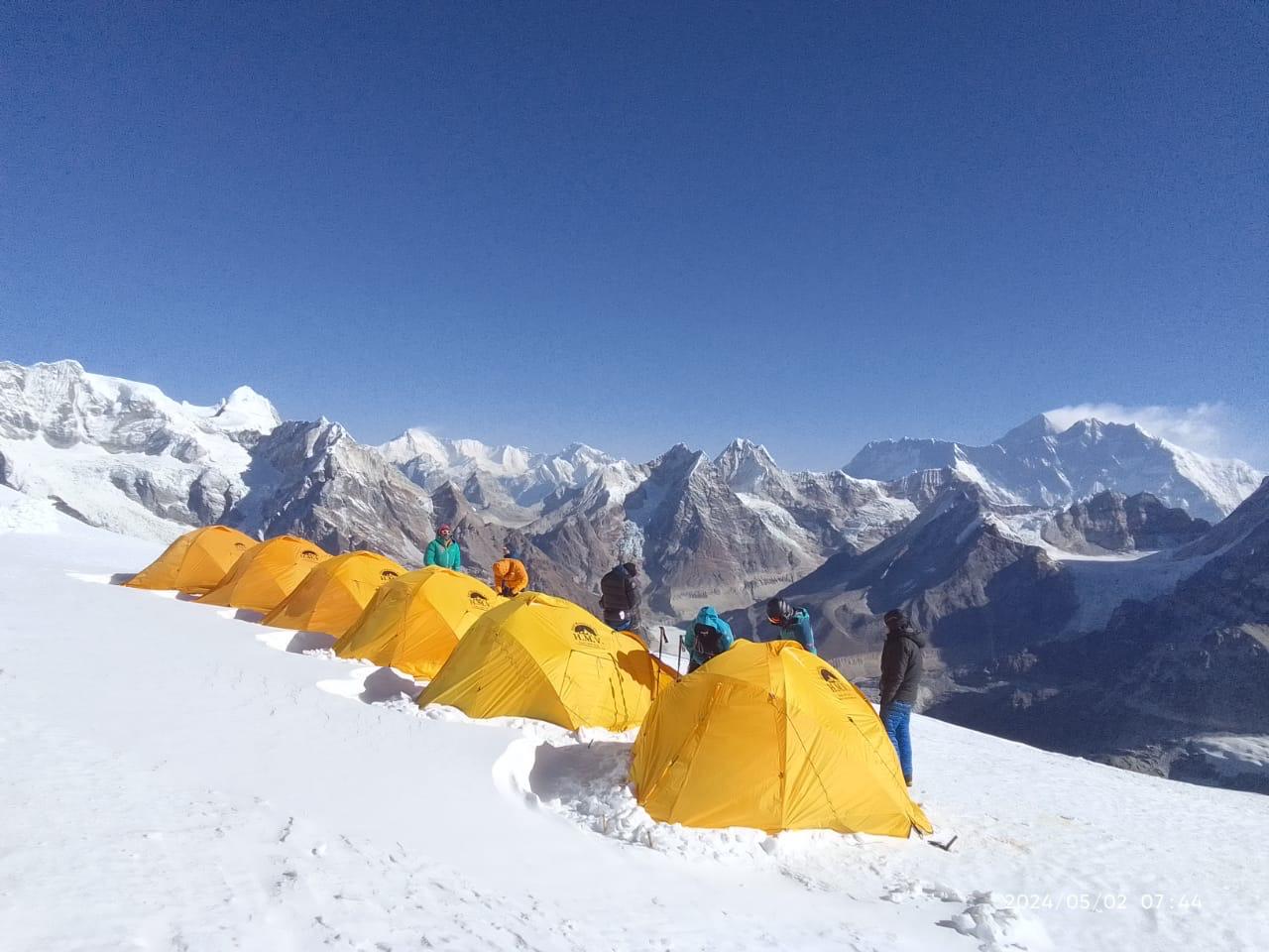 Camping during Mera Peak Expedition